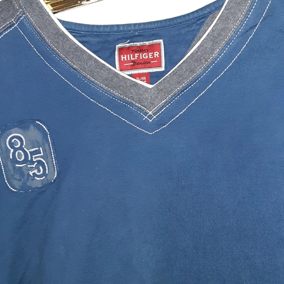 Tommy Hilfiger sweater XL blue and grey - Picture 5 of 7